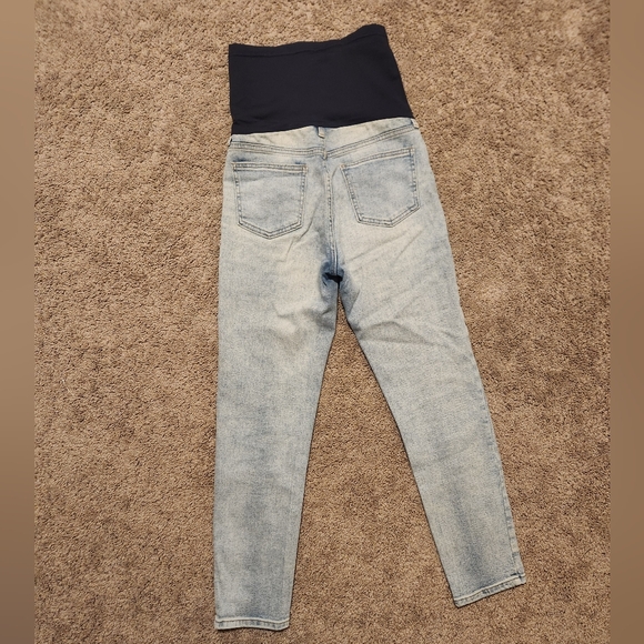Pink Blush Maternity Jeans, Light Wash, Size 27 Waist - Picture 6 of 7